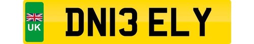 Number plate for - for, y