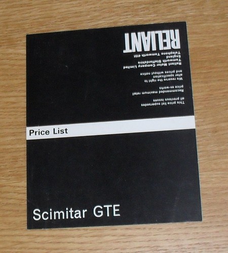 Reliant scimitar gte - scimitar,