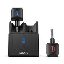 LEKATO JW-06 5.8GHz Wireless Guitar System Transmitter Receiver + Charging Box