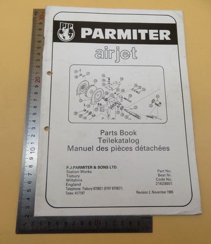 Pjp parmiter airjet - parts, book