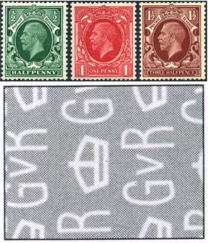1935 kgv photogravure 1d - kgv,