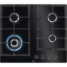 AEG HKB64420NB Built In 59cm 4 Burners Black Gas Hob