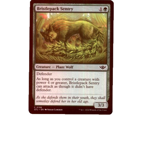 Mtg bristlepack sentry - -,