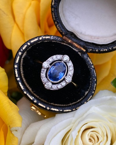 Art deco sapphire - deco, diamond