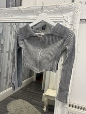 PrettylittleThing grey ribbed