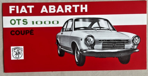 Fiat abarth ots 1000 - fiat,