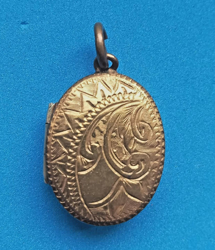 Antique edwardian brass heart - edwardian,
