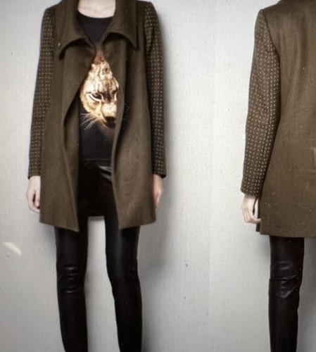 Zara woman coat olive green - woman,