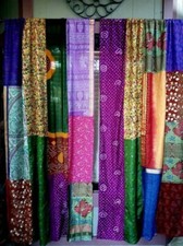 2 Pcs Indian Sari Patchwork