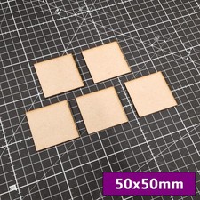 50mm Square MDF Bases 3mm