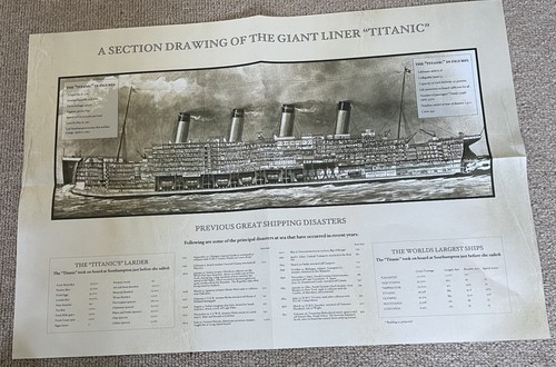 Rms titanic large folding - titanic,