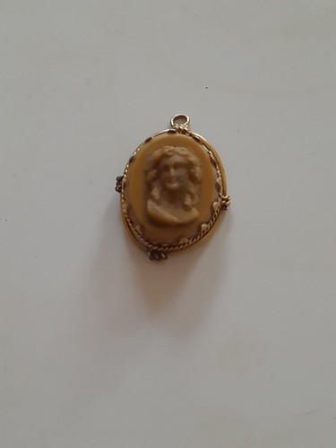 Vintage lava carved - carved, cameo