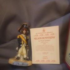 Bunnykins Royal Doulton Lord Nelson, Limited Ed  17 of 750 low number box + cert