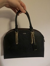 Aldo Black Handbag - Small Size Perfect For Work, Zipped