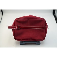 Burgundy vinyl toiletry - burgundy,