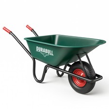 Heavy Duty Garden Wheelbarrow 100L 250KG Trolley Cart Pneumatic Tyre Green Black