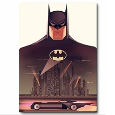 Batman The Animated Series Artwork Printed on Sheet Metal Sign Waterproof