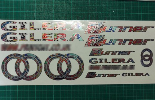 Gilera runner decals - gilera, stickers