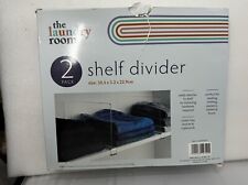 2 PACK shelf divider the laundry room