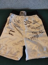 signed everlast boxing shorts