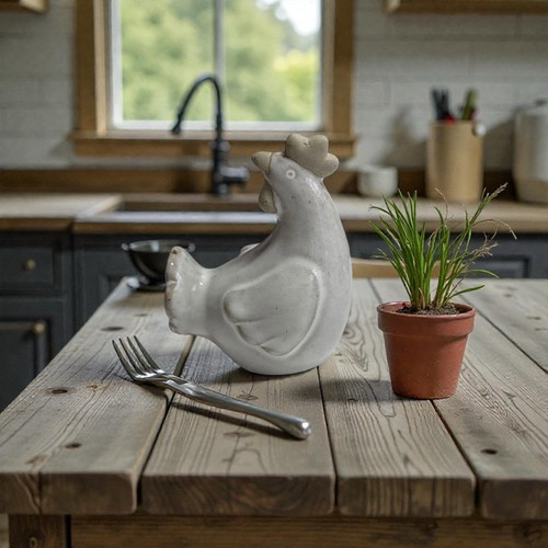 Rustic chicken hen - chicken, ceramic