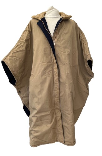 Reversible cape poncho tan - cape,