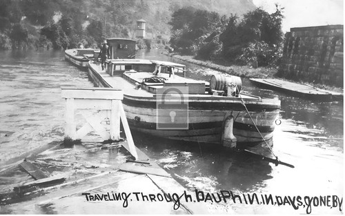 Canal barge boats dauphin - canal,
