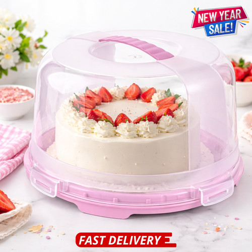 Plastic cake storage container - storage,
