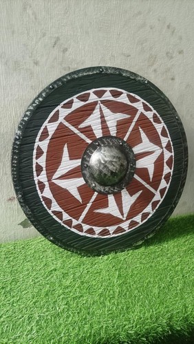 Handmade wooden viking shield - wooden,