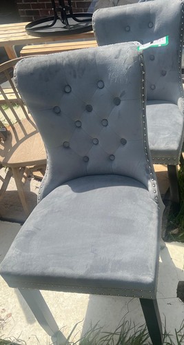 Knocker back grey velvet - grey,