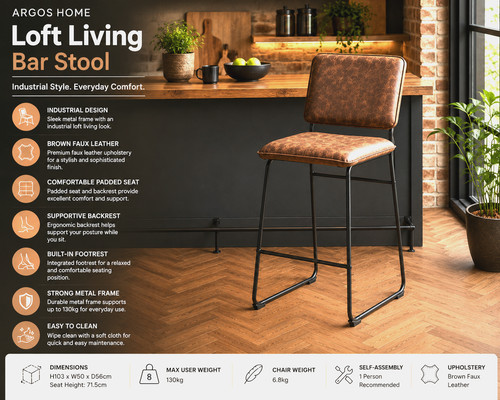 Argos home loft living bar - argos,