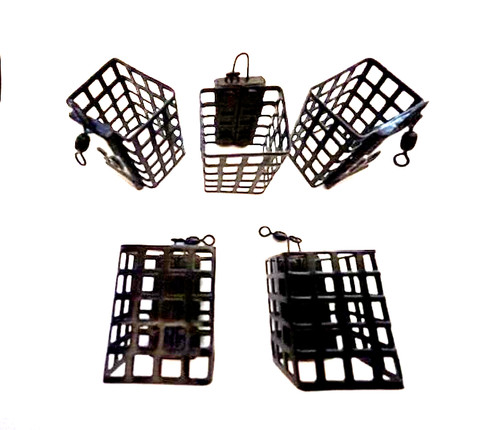 Square metal fishing cage - ,