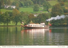 Postcard Cumbria Steam Yacht