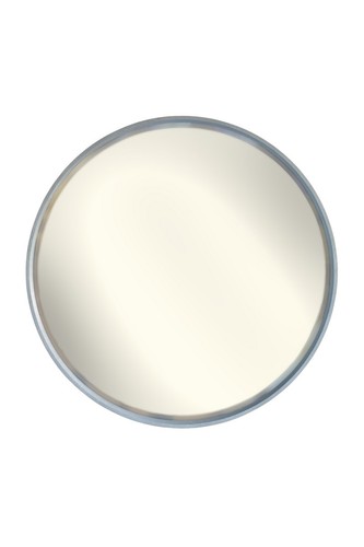 Light gray round mirror - round, |