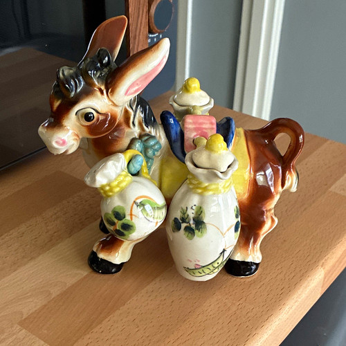 Ceramic donkey ornament - donkey,