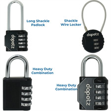 Security 3/4 Digit Combination Security Padlock Luggage Travel Suitcase Lock 