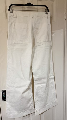 Zara white wide - wide, cropped