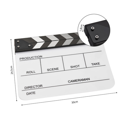 Acrylic clapperboard film - acrylic,