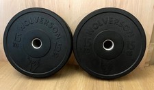 WOLVERSON FOUNDATION BUMPER PLATES 2 x 15KG - OLYMPIC WEIGHT PLATES - PAIR