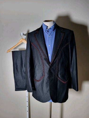 Vintage 80s western 2pc suit - vintage,