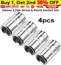 4Pcs 1/4-inch Drive 10mm Cr-V