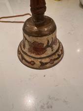 Vintage Hand painted Brass