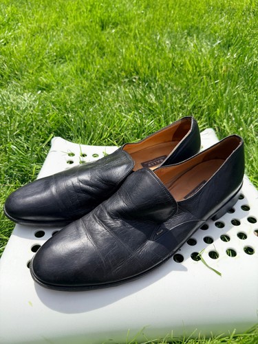 Bally mens black leather - black, slip