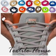 No Tie Elastic Shoe Laces Adult Kids Trainer Lace Lazy Easy No-tie Shoelaces UK