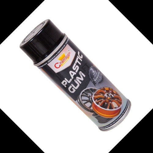 Black plastic skin spray - skin, dip