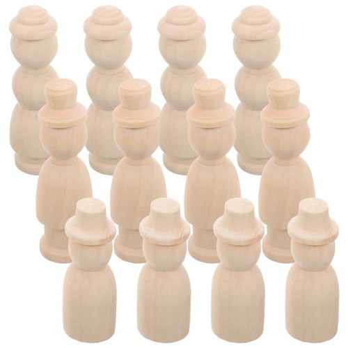 12pcs unfinished wooden - 12pcs,