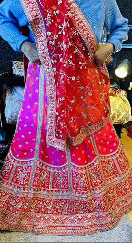 Women red embroidered - women's, 3