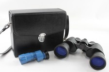 Vintage Opticron Dioptron 8x42 Binoculars & YM8-2 Made in USSR Monocular Working