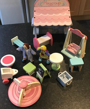 ELC Rosebud Playgroup Wooden Toys - 2 Dolls & Accessories