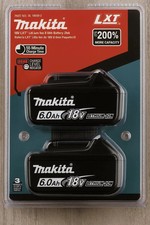 2 x Makita BL1860B-2 18V LXT